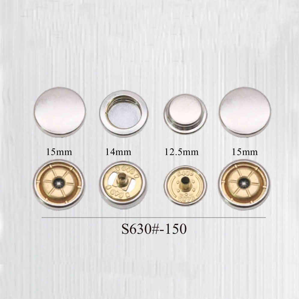 升级款大款四合扣 、羽绒服四合扣/ S501(S642)/ S501无孔尖钉款( S637) /S501双包面款（ S630 ）/S501小公扣铝尖钉款（S389，可换铜尖钉）
