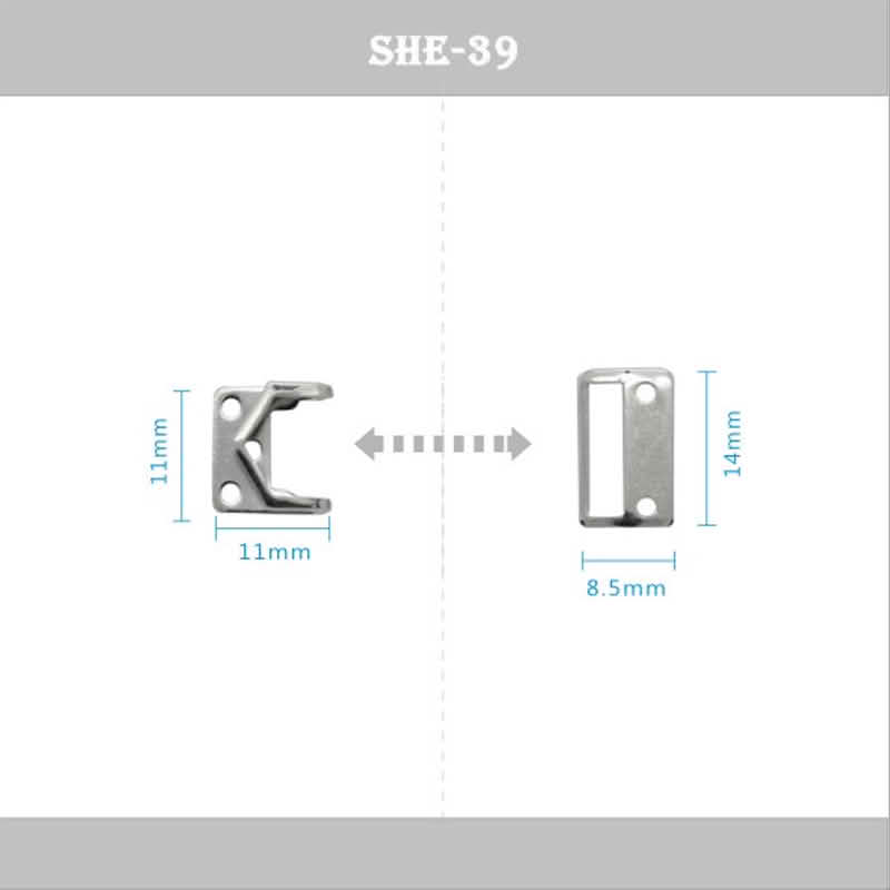 SHE-39#乌蝇扣、领勾、对扣、风纪扣 特价 一盒销售 1728套