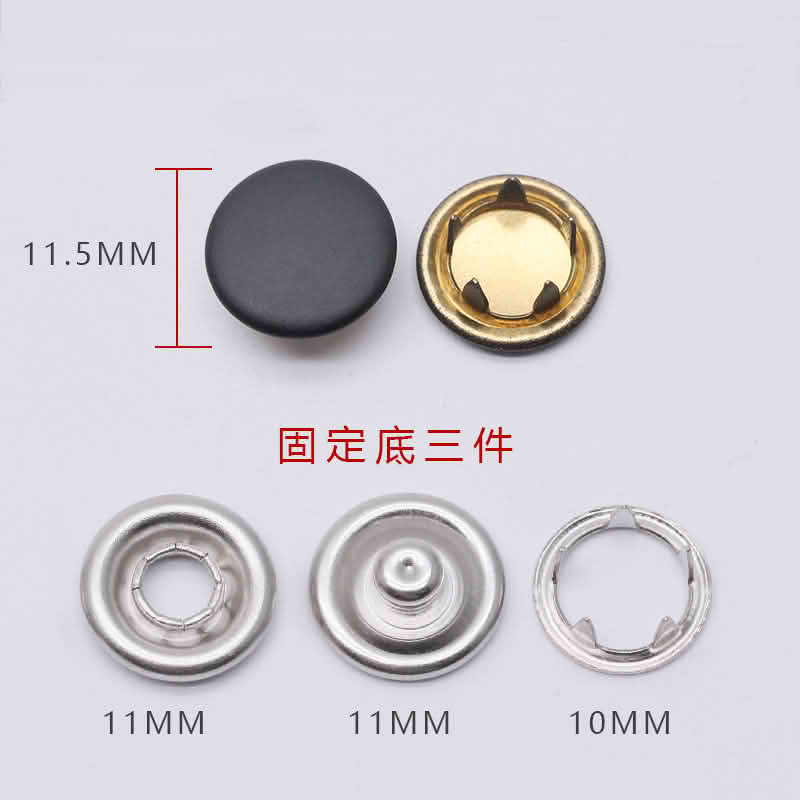11.5mm  12mm  12.5mm  15mm  不锈钢包面 铜包面  高边钮面  三合一钮面 四合扣  五爪扣   Thick  Cap